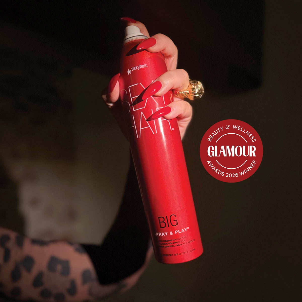 SexyHair Big Spray & Play Volumizing Hairspray | Hold and Shine | Up to 72 Hour Humidity Resistance | All Hair Types
