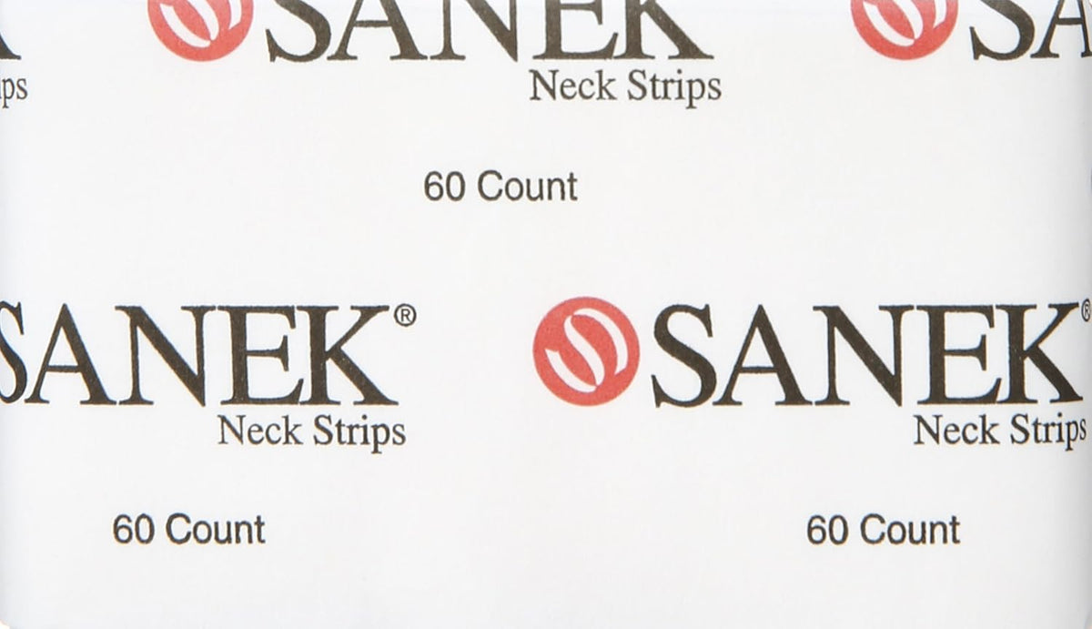 Sanek Display Neck Strips, 60 Count, Pack of 12
