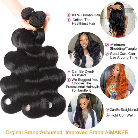 12A Brazilian Deep Wave Human Hair Bundles 18 20 22Inch 100% Unprocessed Brazilian Virgin Human Hair Weave 3Bundles Deep Wave Curly Hair Extensions