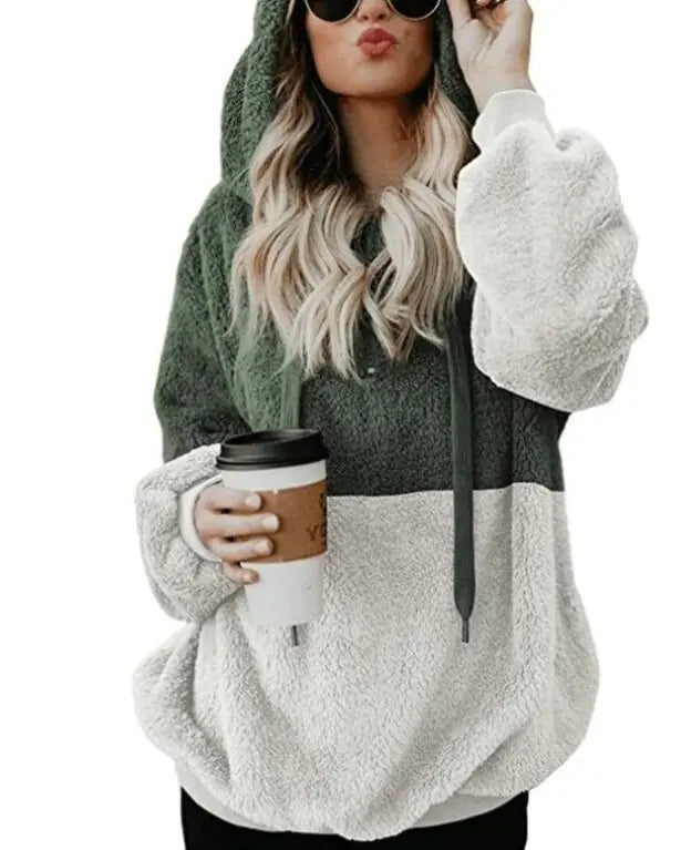 Sexy Leopard Print Wool Coat with Zipper Pockets