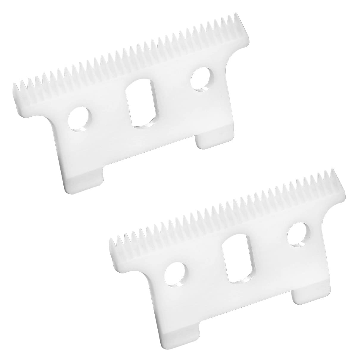 Professional 2-Hole Clipper Blades, Ceramic Replacement Blades for Wahl Senior Cordless Clipper