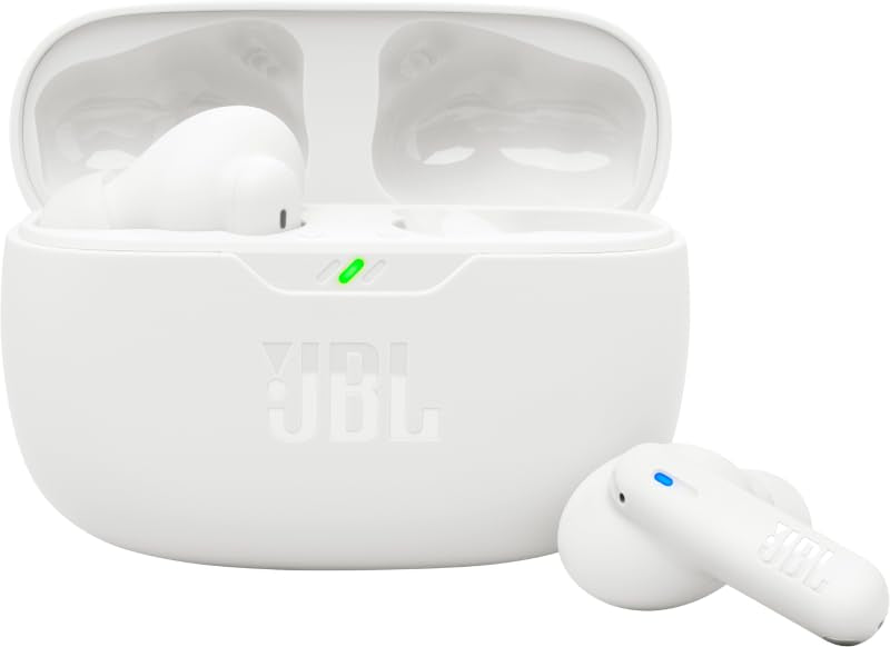 JBL Vibe Beam 2 - True Wireless Noise Cancelling Earbuds with JBL Pure Bass Sound & Smart Ambient technology, 4mics for crisp, clear calls, up to 40Hrs of Playback, IP54 Dust & Water resistant (Black)
