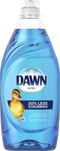 Dawn Ultra Dish Soap Refill Jug, Large Size Original Blue Liquid Dishwashing Detergent, Powerful Dish Soap for Grease, 51.5 oz