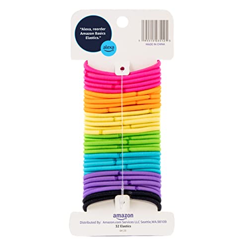 Amazon Basics No Damage Elastic Hair Ties – 32ct