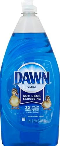 Dawn Ultra Dish Soap Refill Jug, Large Size Original Blue Liquid Dishwashing Detergent, Powerful Dish Soap for Grease, 51.5 oz