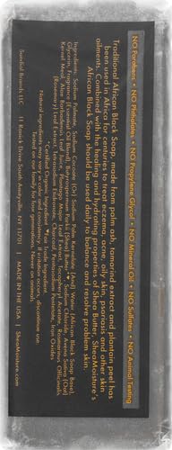 SheaMoisture Bar Soap for Troubled Skin African Black Soap Cleanser with Shea Butter 8 oz