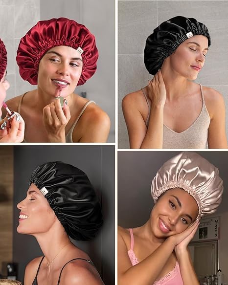 Yanibest Satin Sleep Bonnet – Adjustable Double Layer