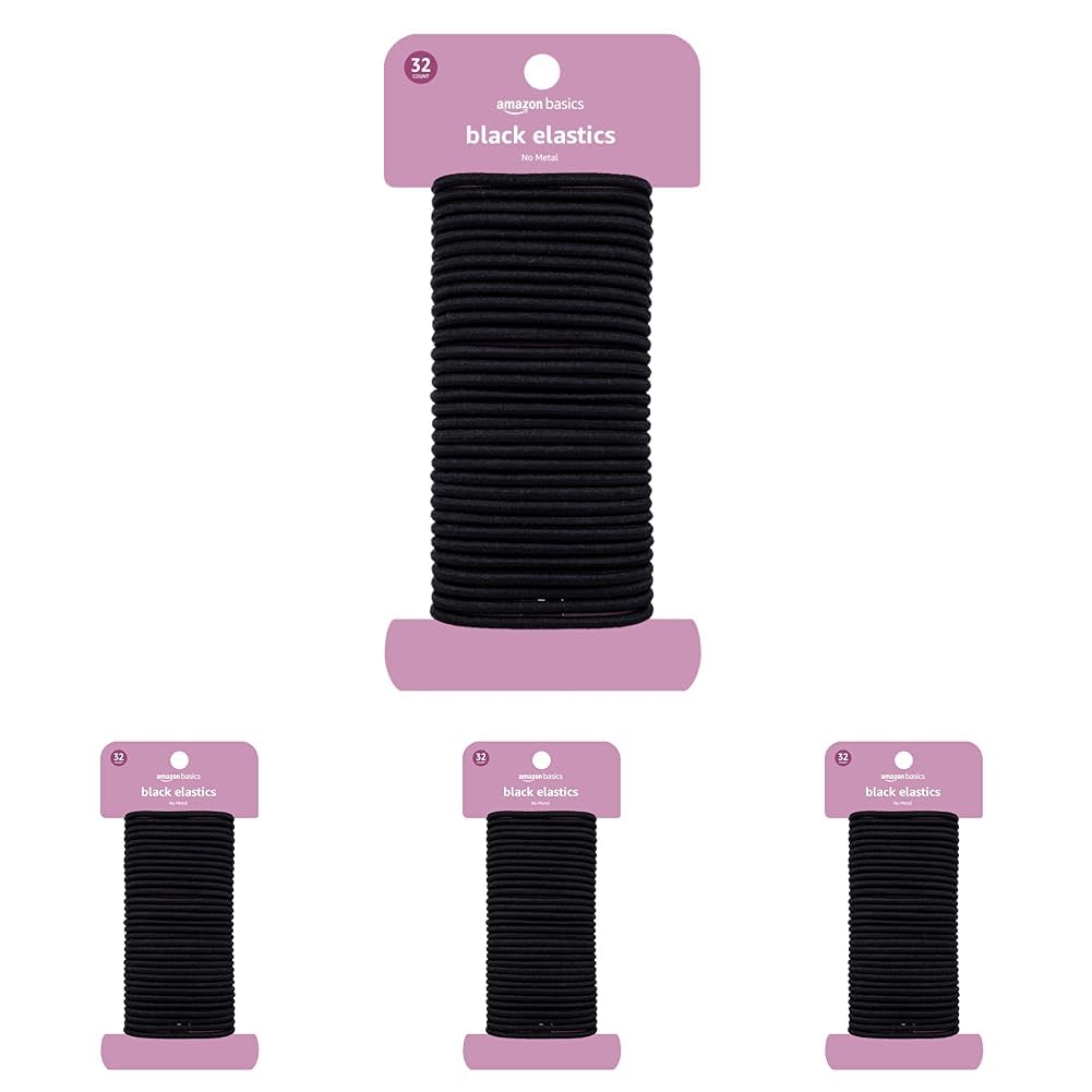 Amazon Basics No Damage Elastic Hair Ties – 32ct