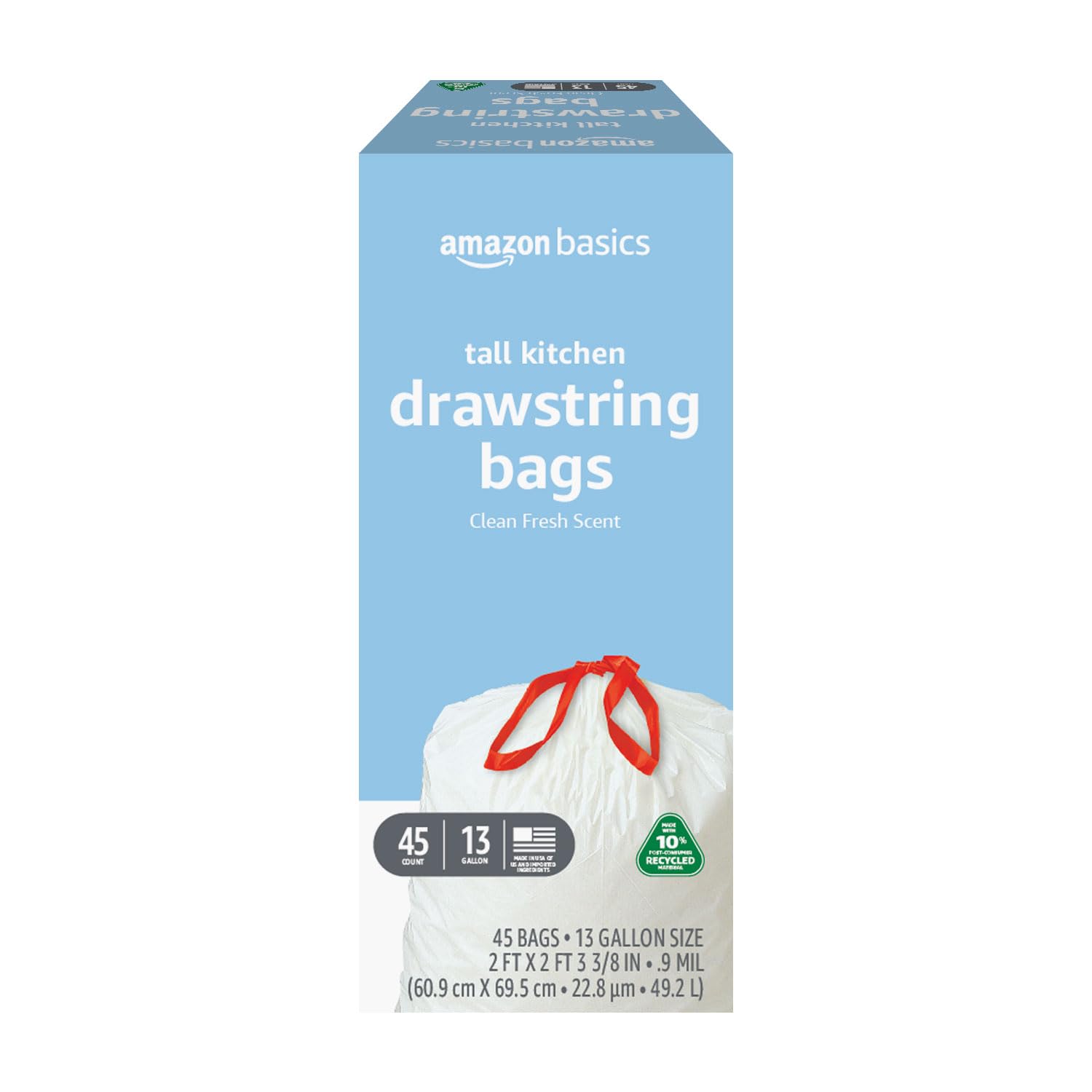 Amazon Basics Trash Bags – 80ct, 13 Gallon