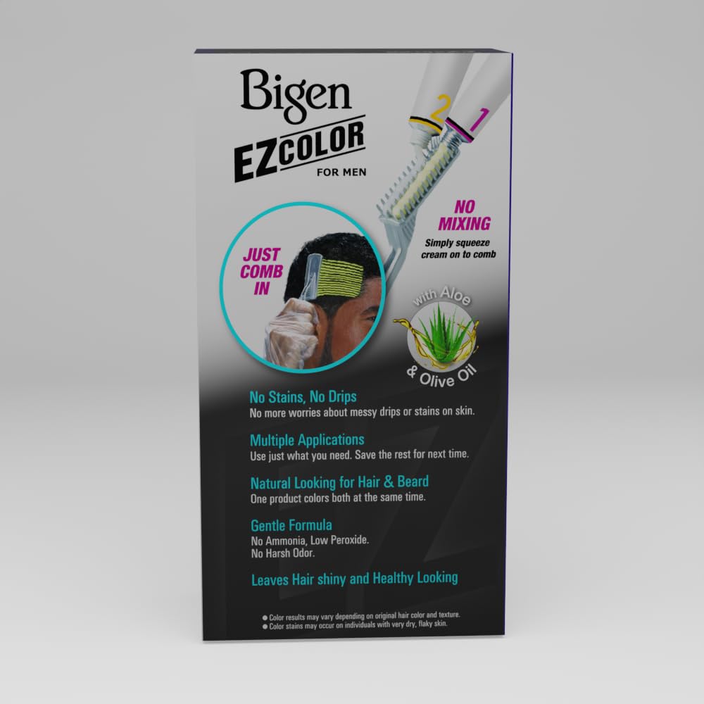 M1 Bigen EZ Color for Men Jet Black - 3 Pack