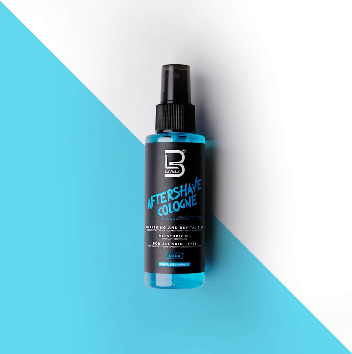 L3 Level 3 Aftershave Cologne Spray for Men, Aqua, 13.5 fl oz