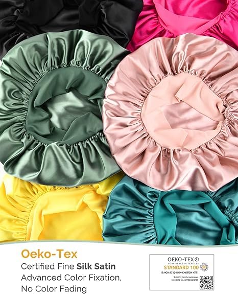 YANIBEST Adjustable Silk Bonnet – Double Layer