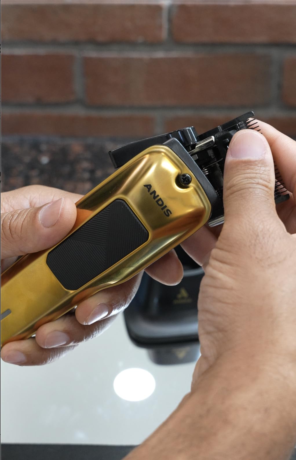 Andis 562312 Phenom Corded/Cordless Hair Clipper, Phaze Blade, Gold