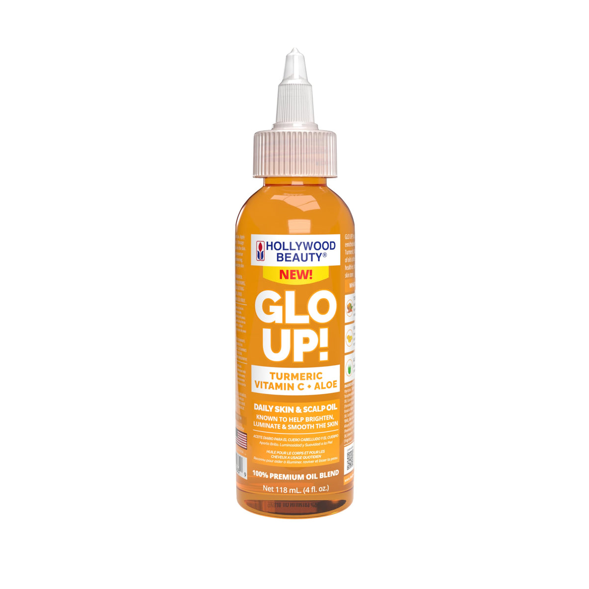Hollywood Beauty Gro Up! Daily Hair & Scalp Oil with Rosemary, Mint, and Biotin, 4 fl oz