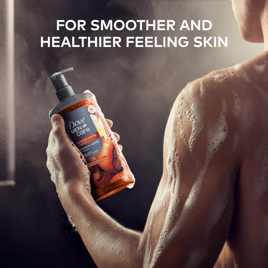 DOVE MEN Moisturizing Body Wash for Men, Eucalyptus + Cedar Oil, 26oz