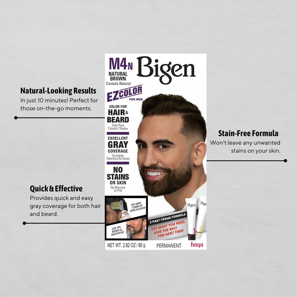 M1 Bigen EZ Color for Men Jet Black - 3 Pack