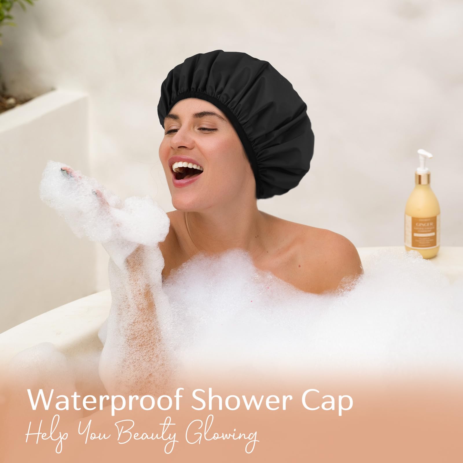 Yanibest Shower Cap – Waterproof Double Layer