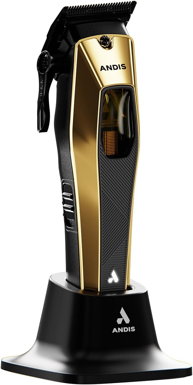 Andis Recon Professional Barber Vector Motor Hair Clipper, Phaze Blade | 9,000 SPM cordless motor, adjusts 0000-0A, 4-hr runtime, USB-C, professional cordless hair clipper