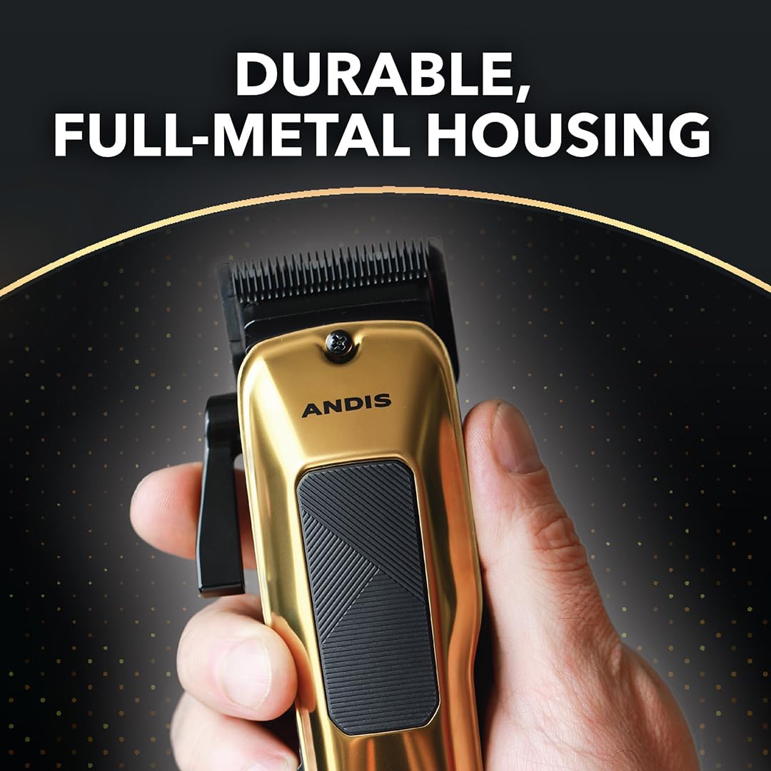 Andis 562312 Phenom Corded/Cordless Hair Clipper, Phaze Blade, Gold