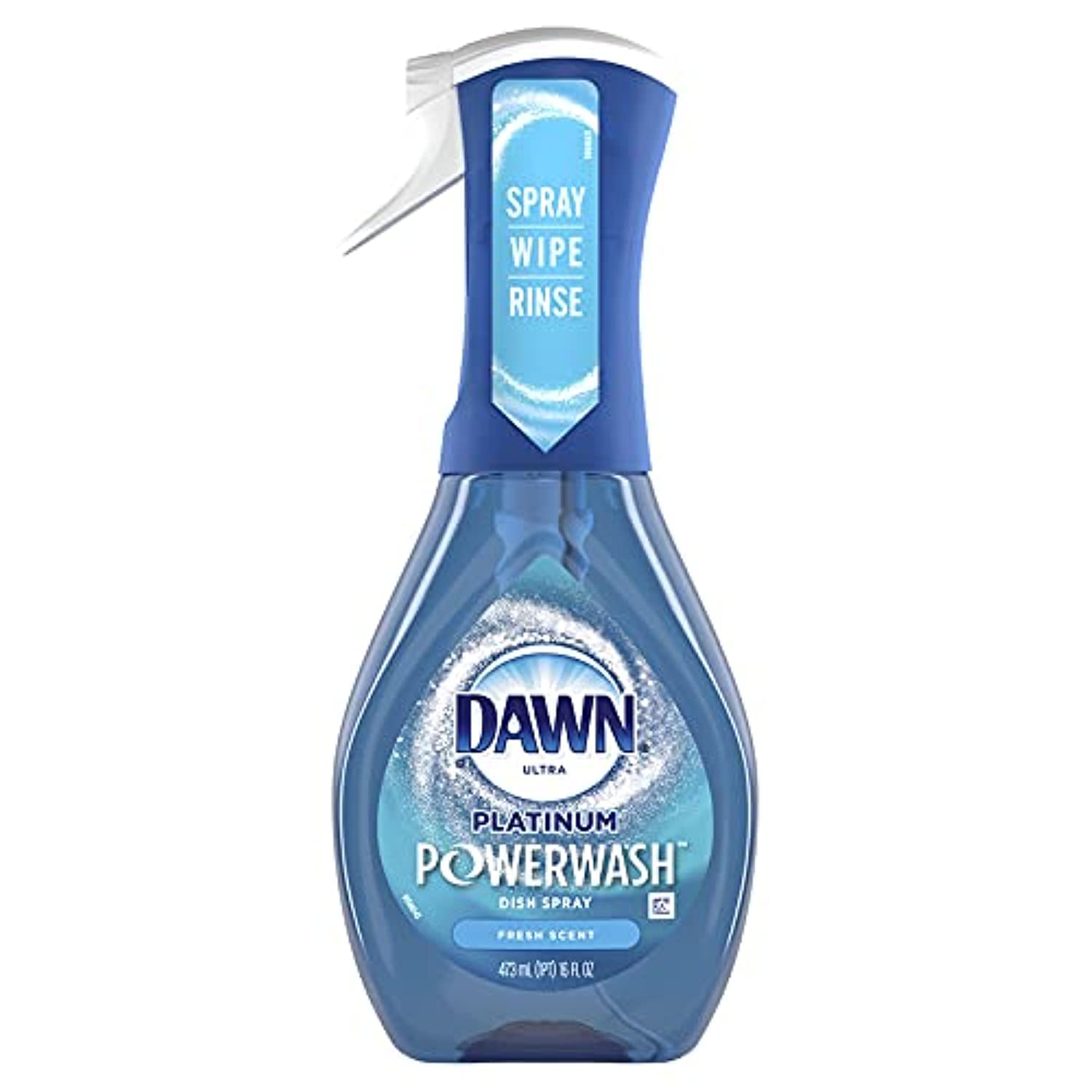 Dawn Platinum Powerwash Dish Spray, Dish Soap Liquid, Fresh Scent Bundle, 1 Spray + 3 Refills, 16oz Each (Pack of 4)