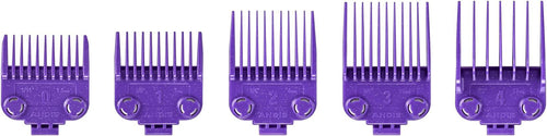 Andis 560997 OG Master Dual Magnet Comb Guard Set, 5-Pack, Purple