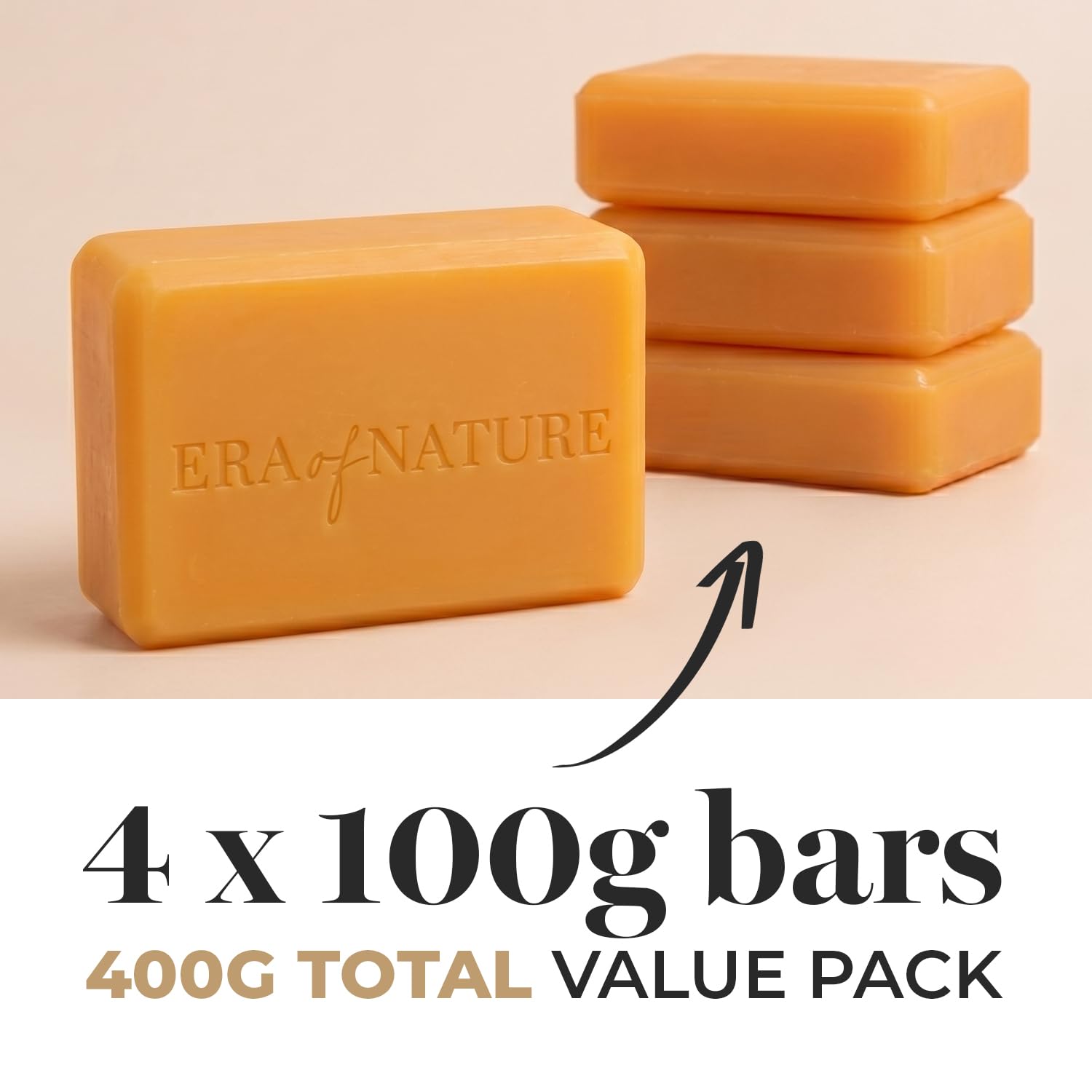 era of nature Best Raw ORGANIC AFRICAN BLACK SOAP, for Dry Skin and Skin Conditions. Pure & Natural Ingredients, Imported From Ghana - 8oz