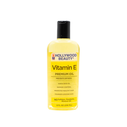 Hollywood Beauty Vitamin E Oil for Hair, Scalp, and Skin, VALUE SIZE 16 fl oz - Prevents Dryness and Helps Repair Damage