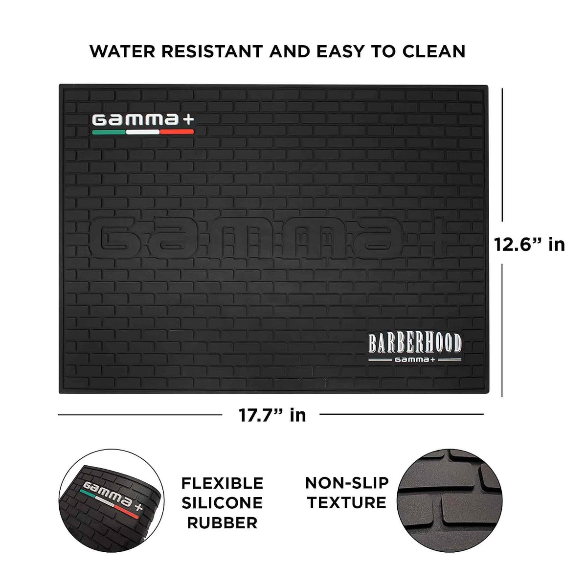 GAMMA+ Professional Barber Appliance Magnetic Mat and Station Organizer, Anti-Slip, Durable Hair Styling Tools