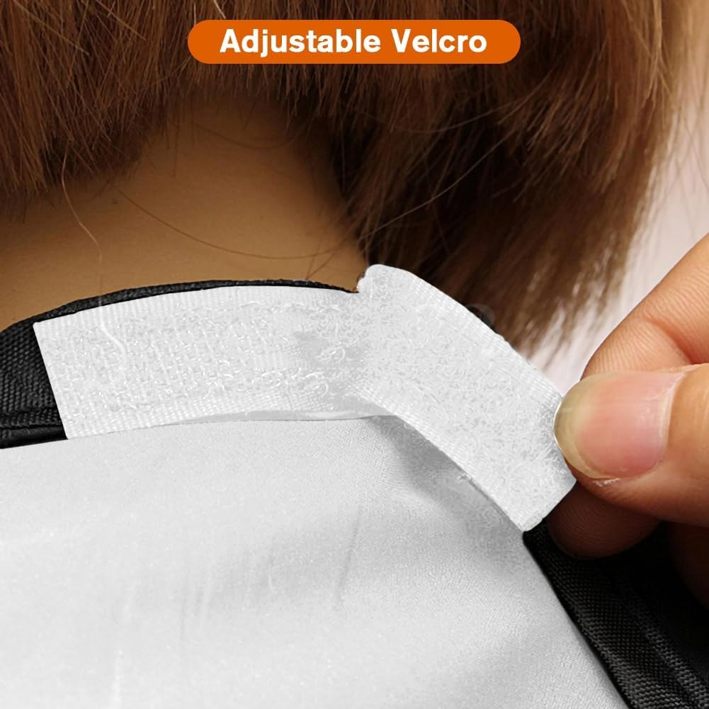 Beard Bib for Men, Shaving Hair Catcher Apron with Suction Cups, White