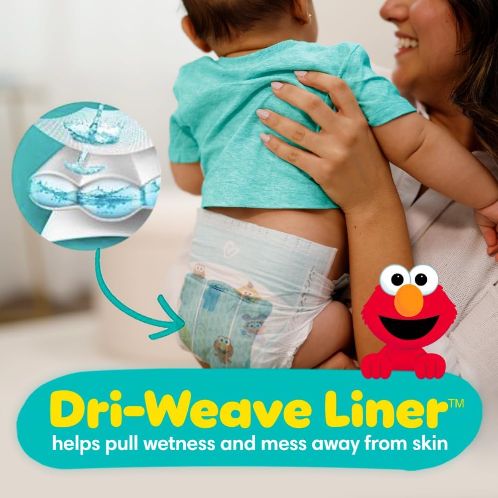 Pampers Diapers - Baby Dry - Size 3, 104 Count, Absorbent Disposable Infant Diaper (Packaging May Vary)