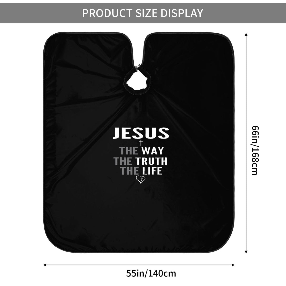Christian Barber Cape, Jesus Hair Cutting Barber Cape Salon and Dyeing Styling Cloth for Women/Men