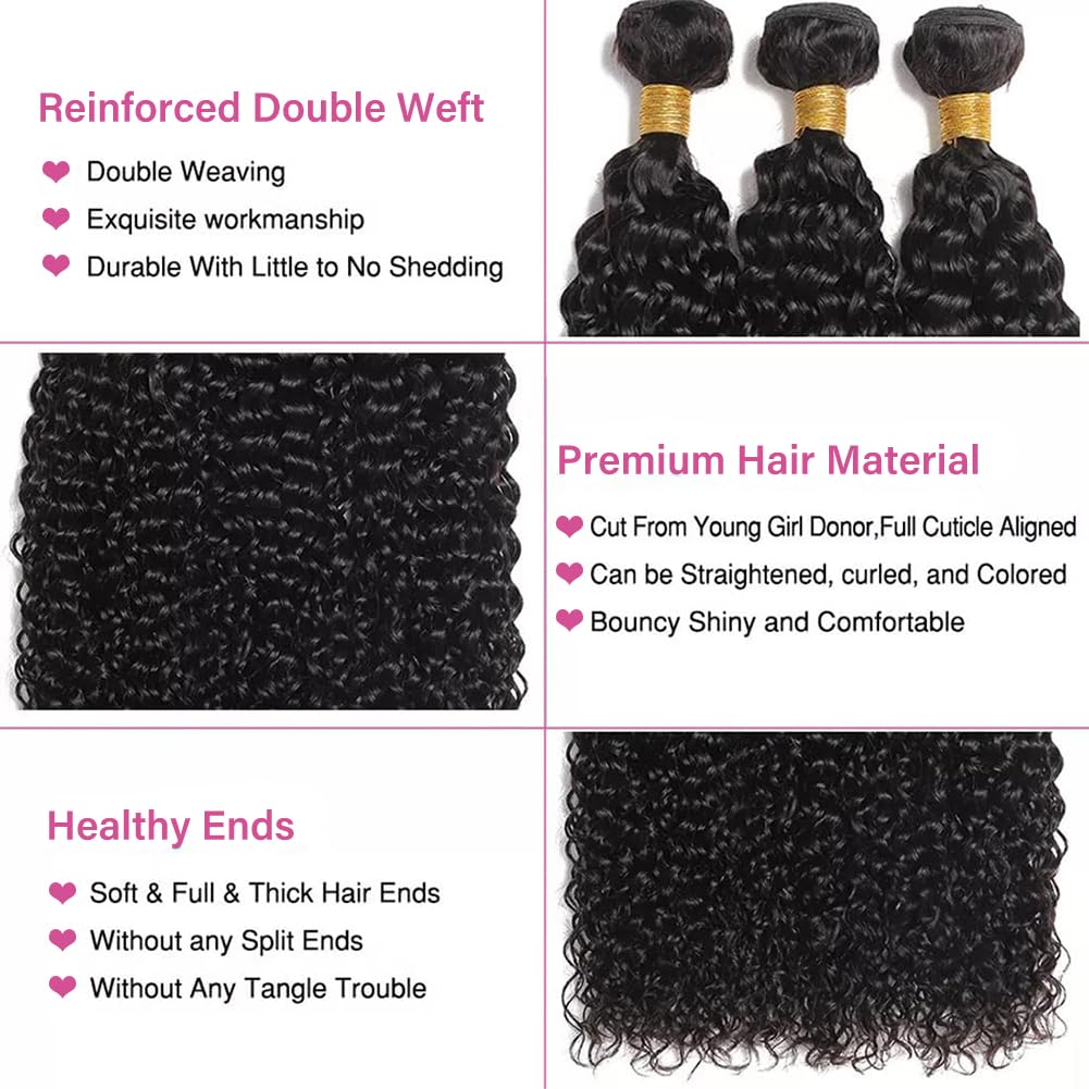 12A Brazilian Deep Wave Human Hair Bundles 18 20 22Inch 100% Unprocessed Brazilian Virgin Human Hair Weave 3Bundles Deep Wave Curly Hair Extensions