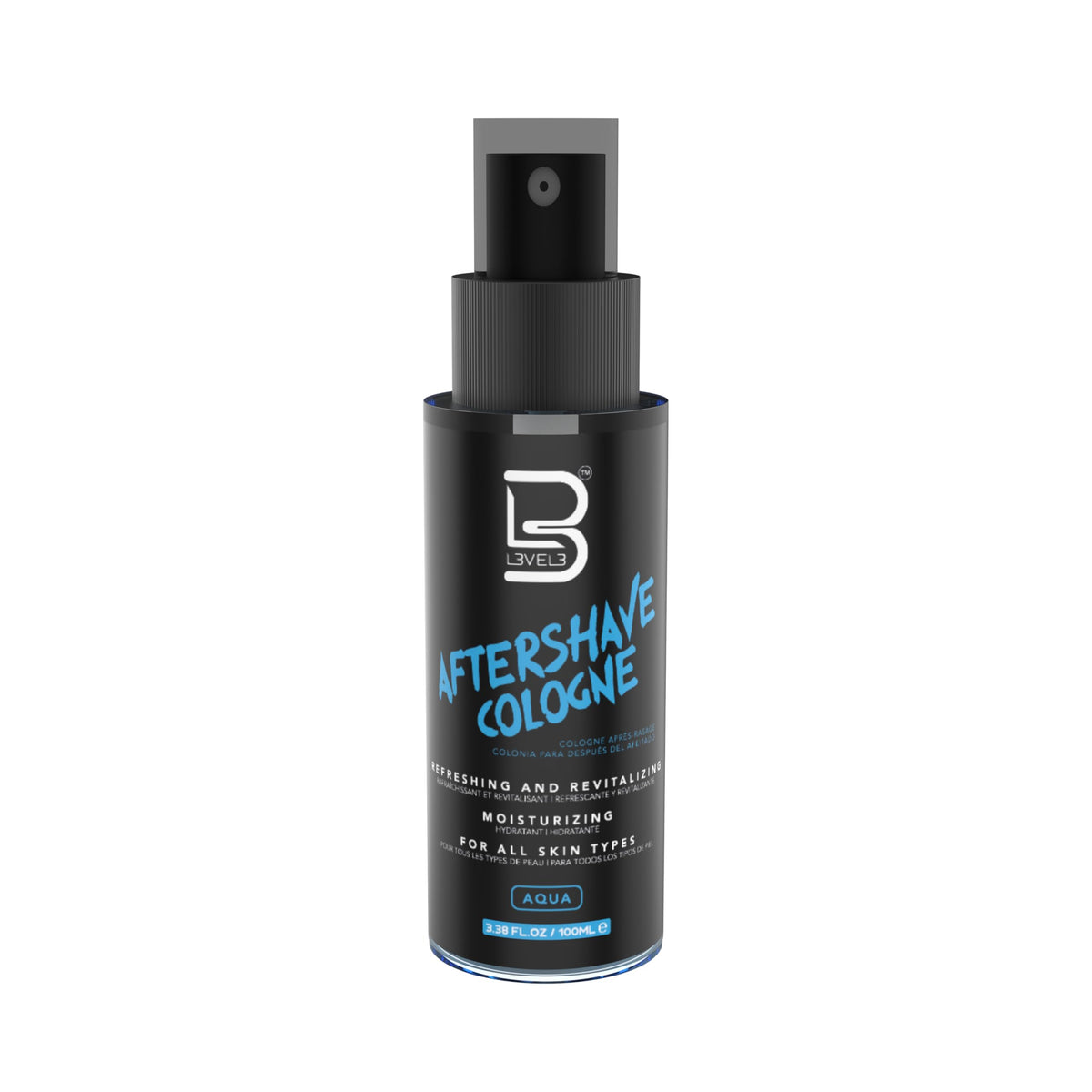 L3 Level 3 Aftershave Cologne Spray for Men, Aqua, 13.5 fl oz