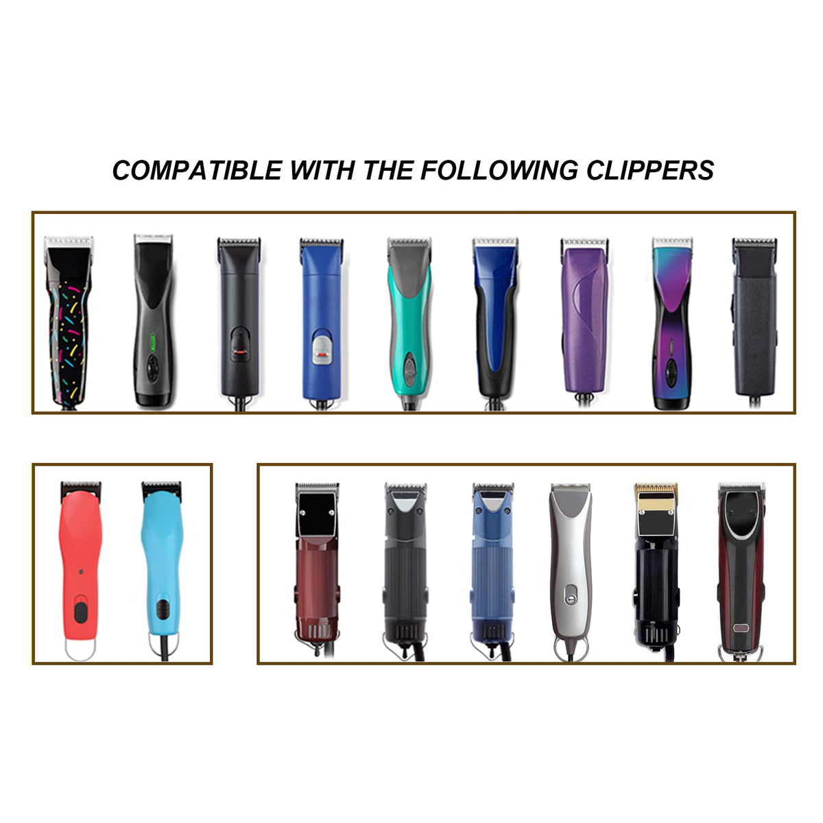 Detachable Ceramic Blade set compatible with Andis/Oster Classic 76 Clipper