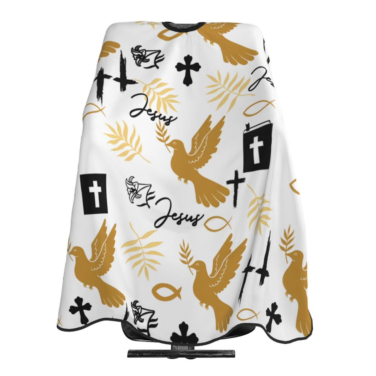 Christian Barber Cape, Jesus Hair Cutting Barber Cape Salon and Dyeing Styling Cloth for Women/Men