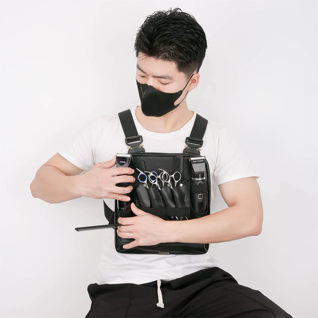 Leather Chest Rig Bag for Barbers