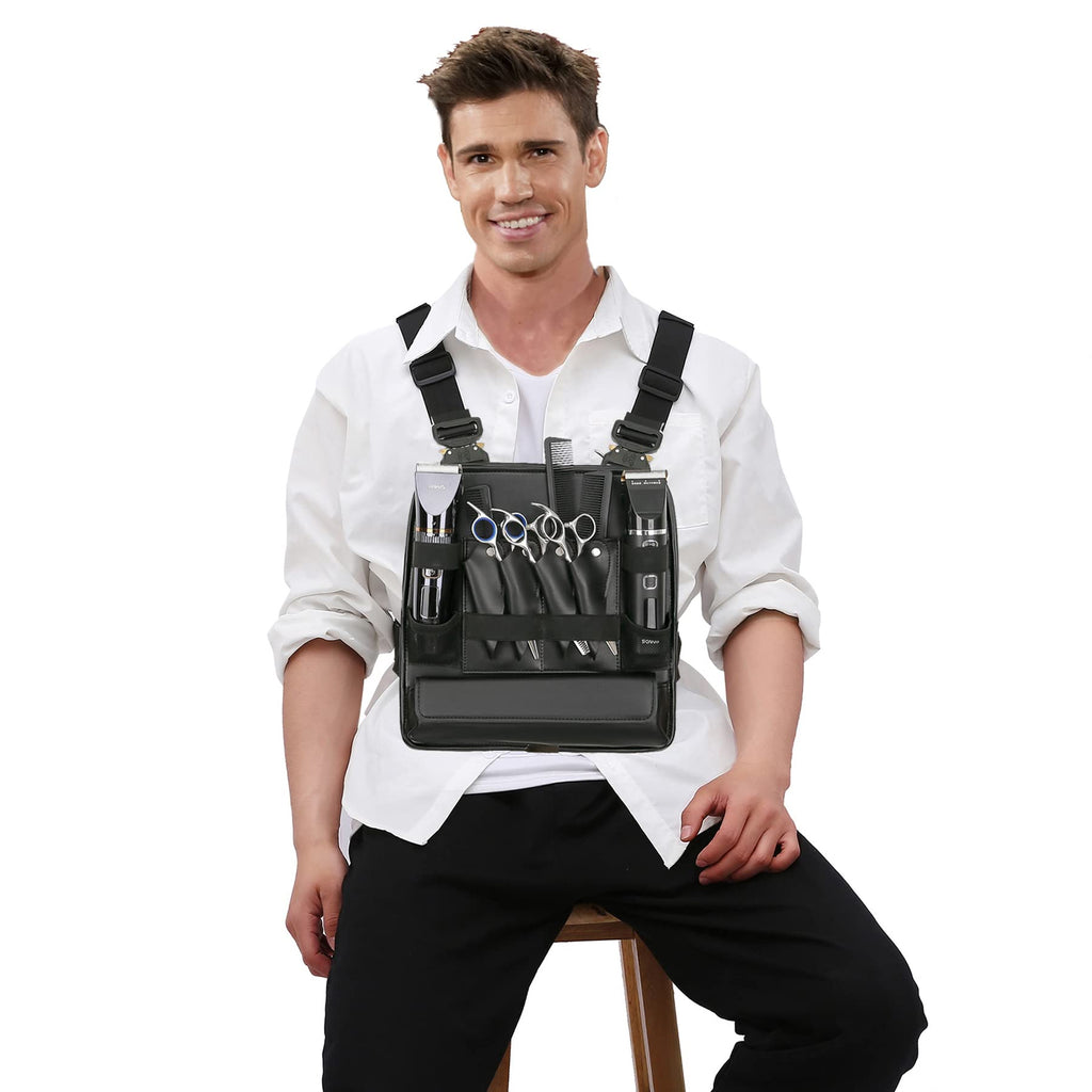 Leather Chest Rig Bag for Barbers