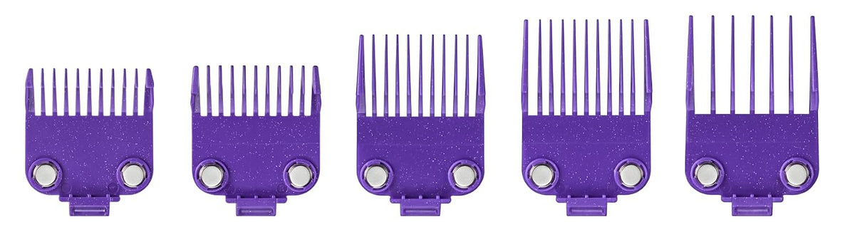 Andis 560997 OG Master Dual Magnet Comb Guard Set, 5-Pack, Purple