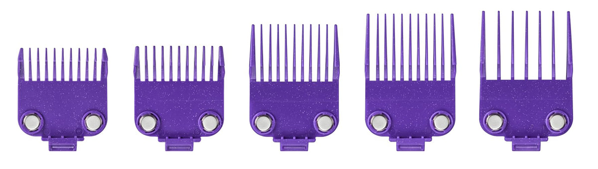 Andis 560997 OG Master Dual Magnet Comb Guard Set, 5-Pack, Purple