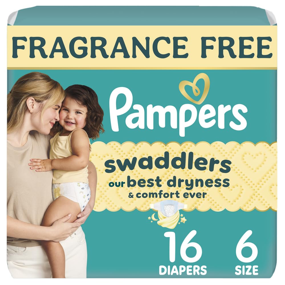 Swaddlers Diapers, Size 5 (20-37 lbs), 132 Count, Fragrance Free, Hypoallergenic, Absorbent, Pediatrician Recommended, Skin Safe