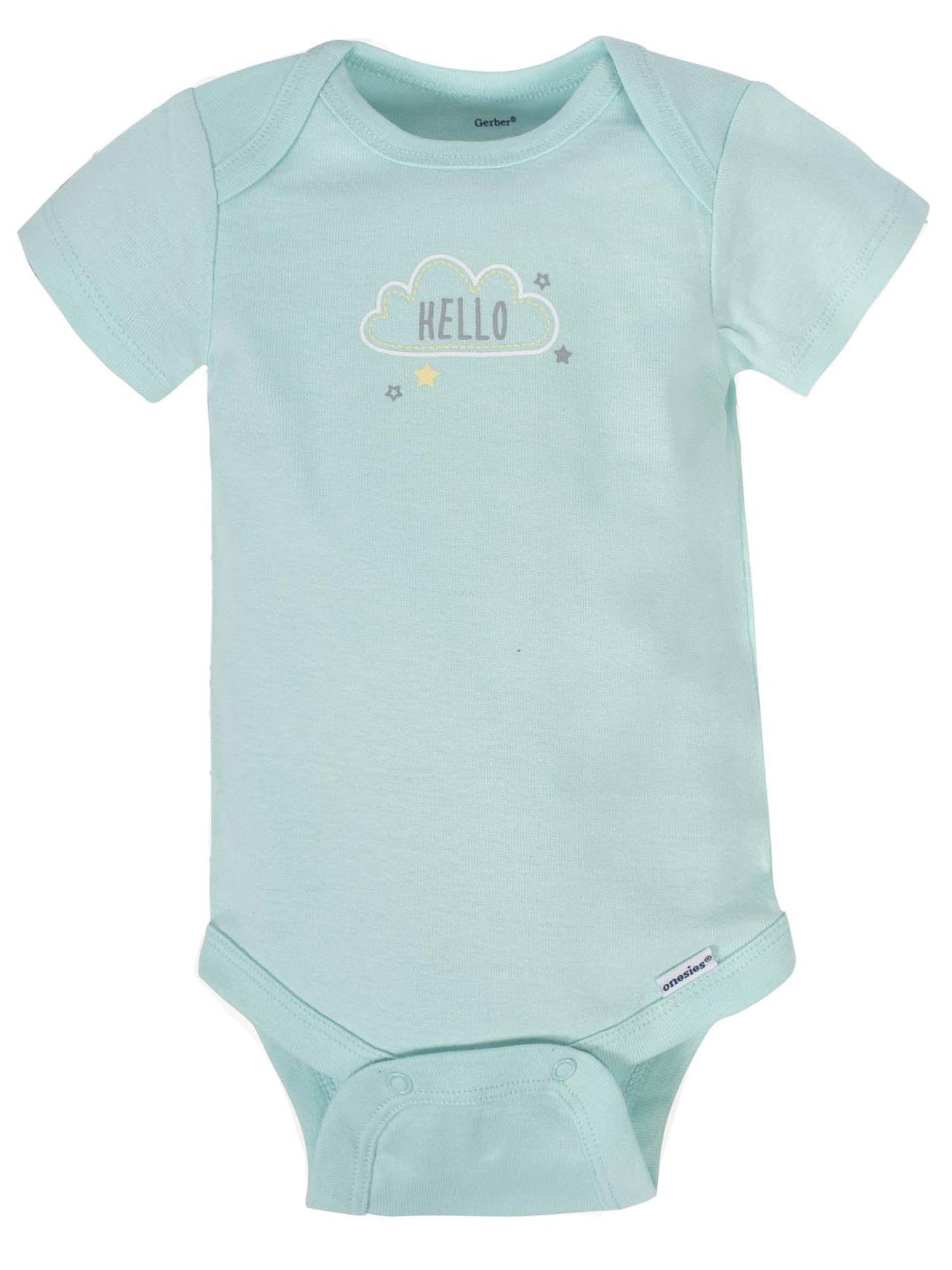 Gerber Baby Boys & Girls 8-Pack Short Sleeve Onesies Bodysuits