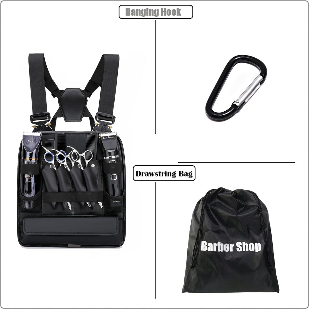 Leather Chest Rig Bag for Barbers