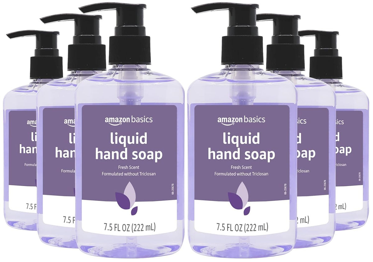 Amazon Basics Gentle & Mild Clear Liquid Hand Soap Refill, Triclosan-Free, Dermatologist-Tested, pH Balanced, Cruelty-Free, 50 Fluid Ounces, 1-Pack (Previously Solimo)