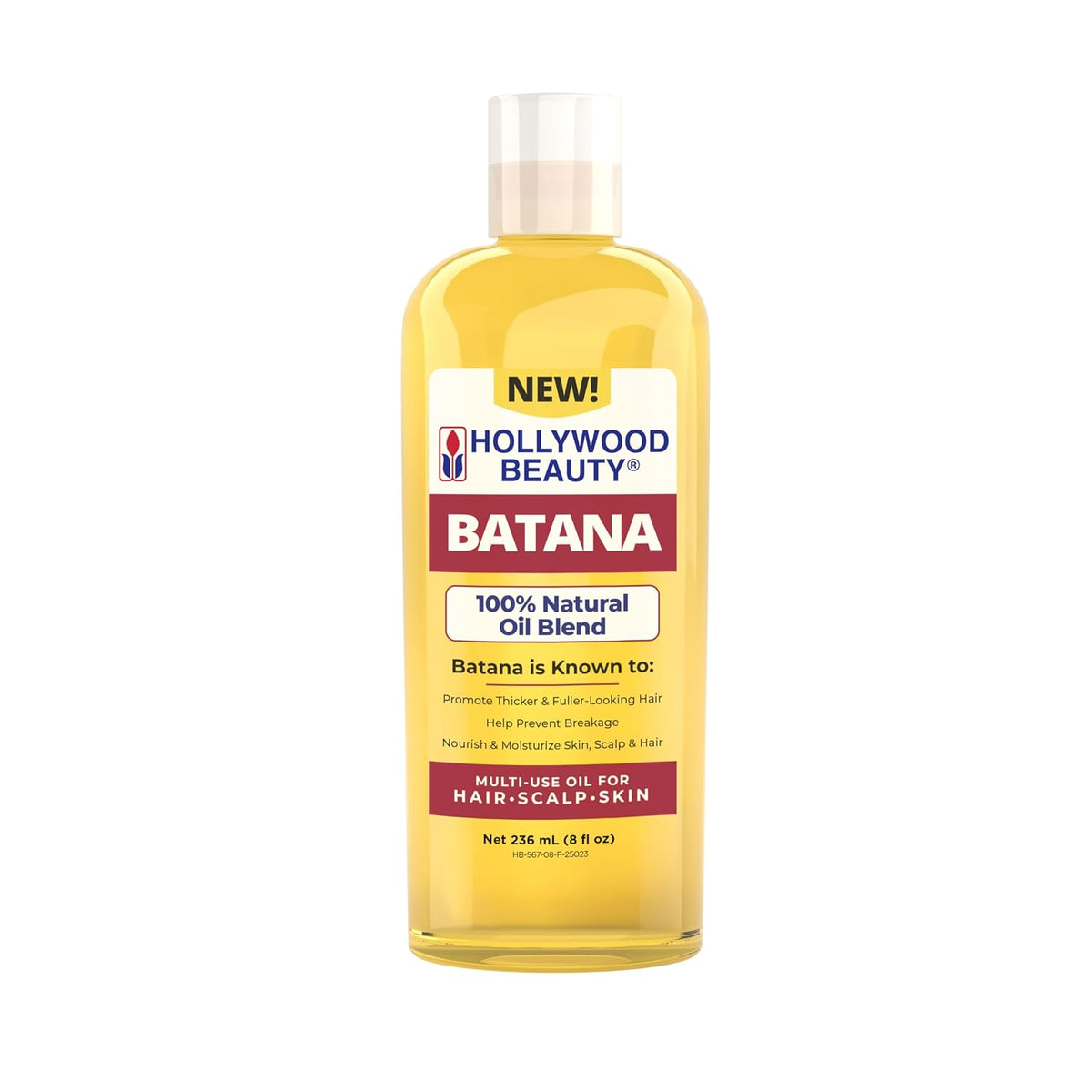 Hollywood Beauty Batana Oil for Hair, Scalp and Skin (8 fl oz)