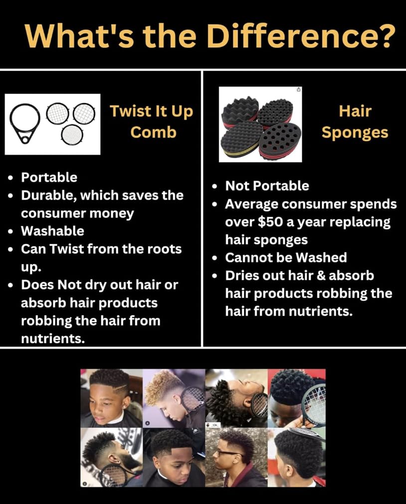 Twist It Up Comb - Bond Black