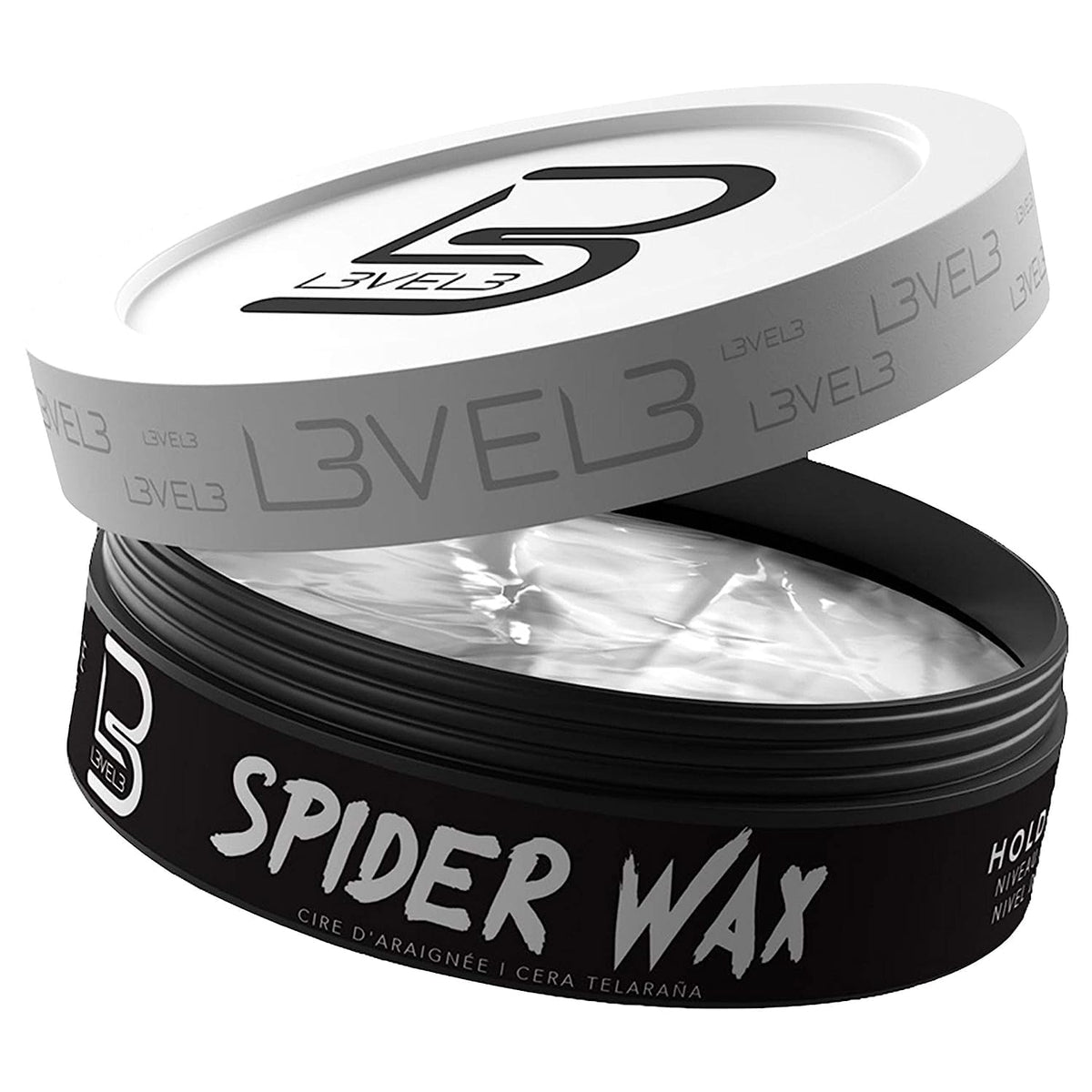 L3 Level 3 Spider Hair Wax for Men, Strong Hold, Volume and Texture, 150 ml