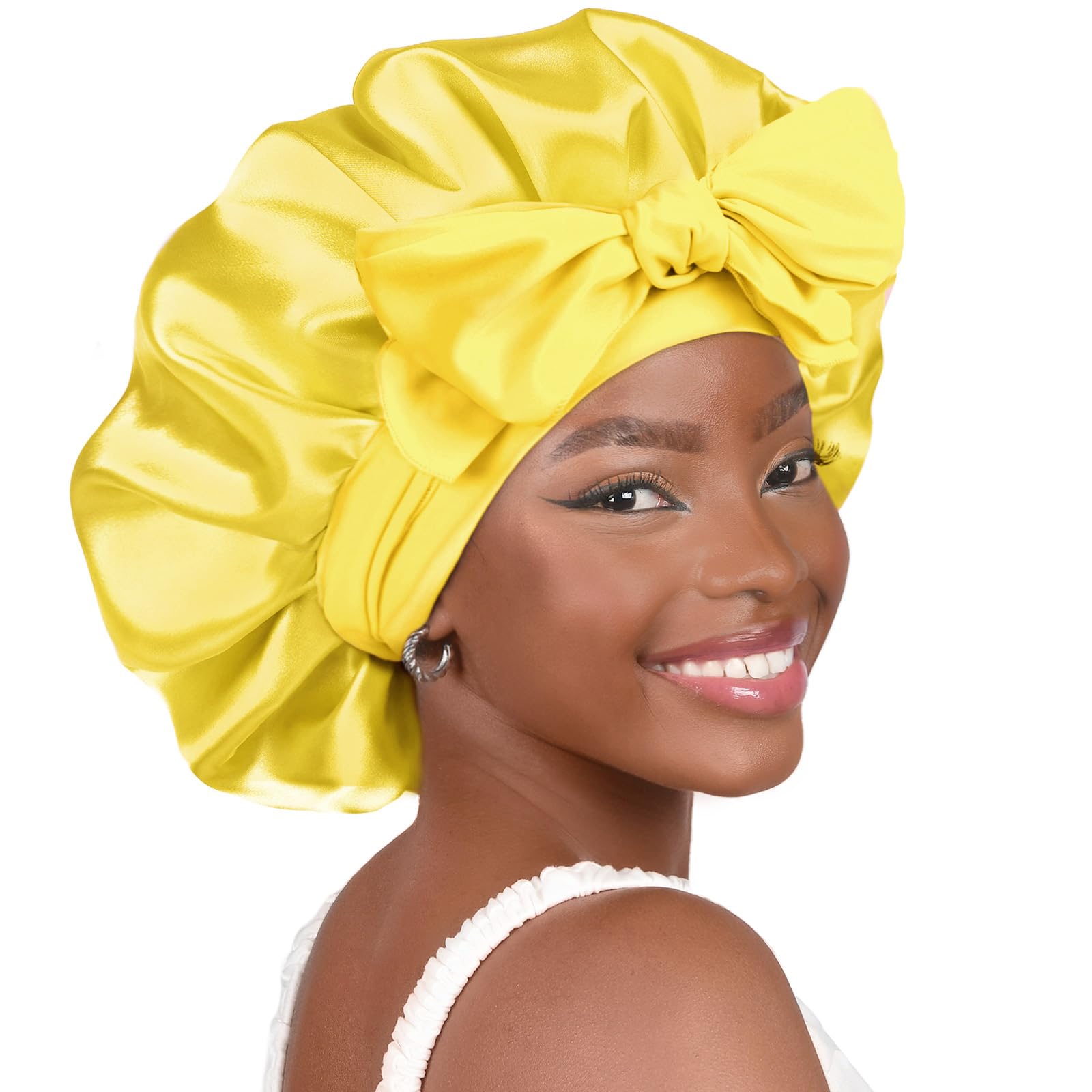 YANIBEST Adjustable Silk Bonnet – Double Layer