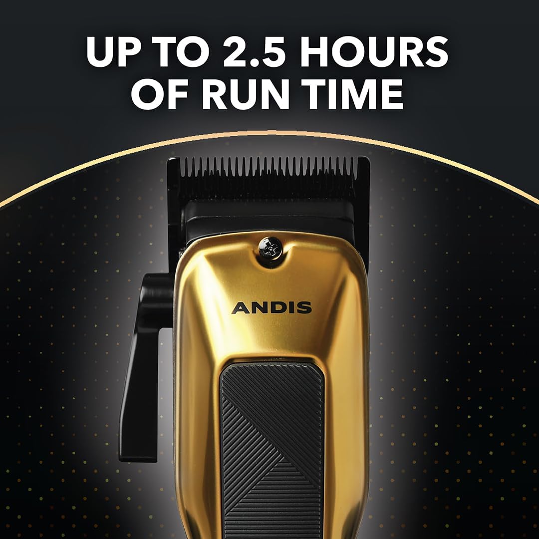 Andis 562312 Phenom Corded/Cordless Hair Clipper, Phaze Blade, Gold