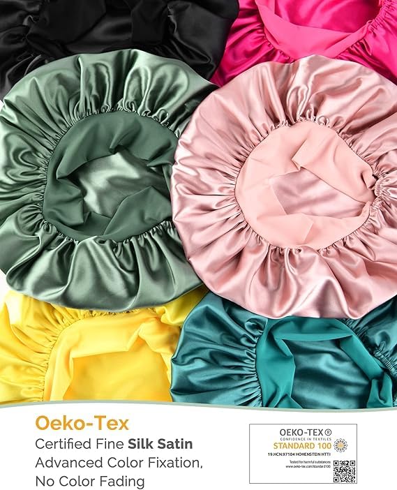 YANIBEST Adjustable Silk Bonnet – Double Layer