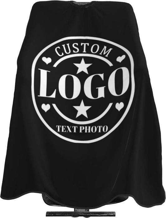 Custom Barber Cape Customized Haircut Capes Logo Text Photo Salon Hairdressing Apron for Home and Barbershop